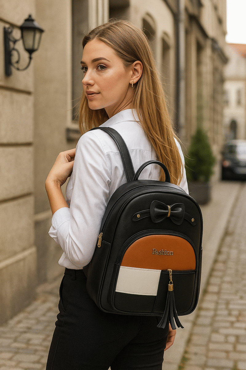 stylish leather bag (Backpack) - Image 5